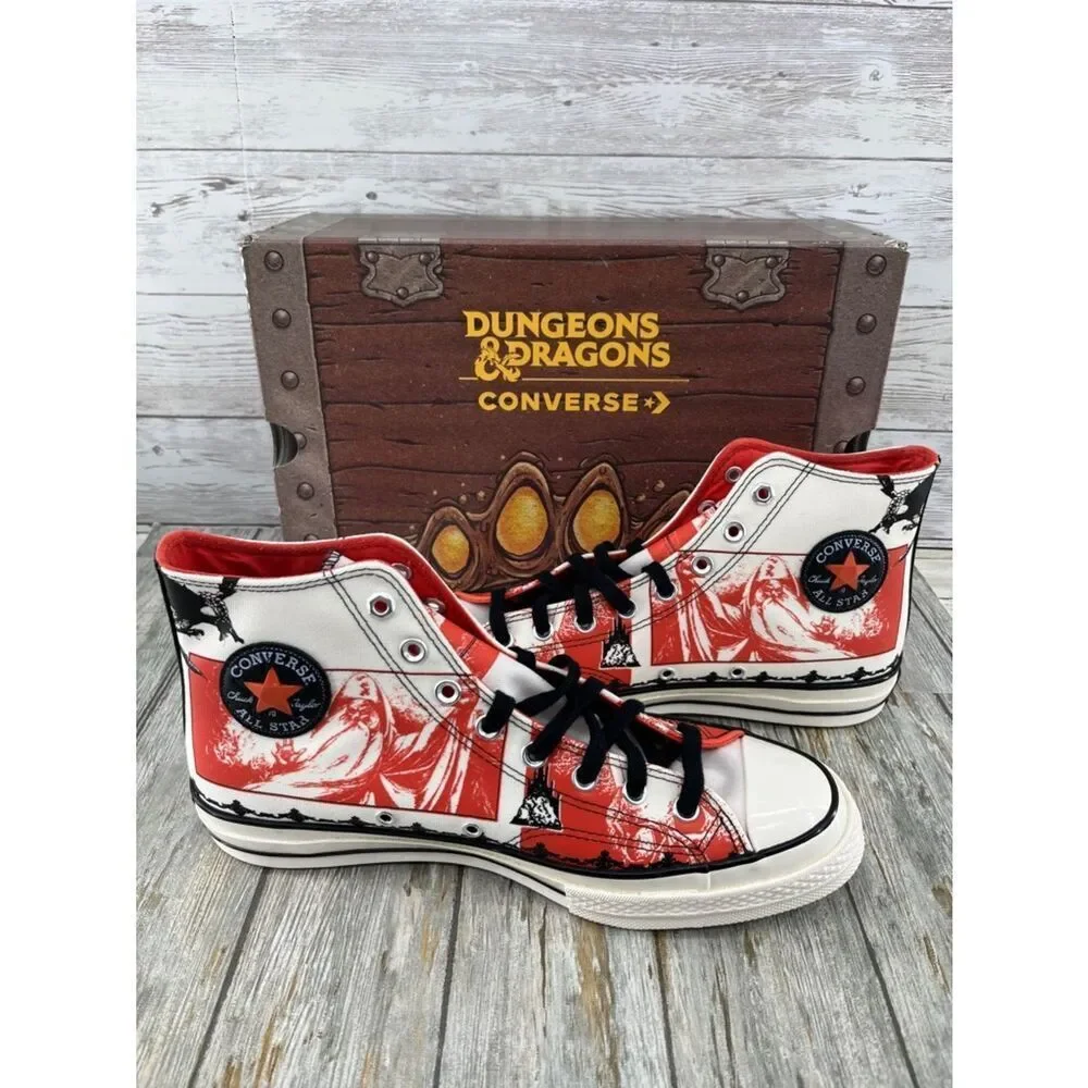 Converse Dungeons And Dragons Limited Edition Hightop Sneaker Shoes Size 10.5 - Picture 9 of 9